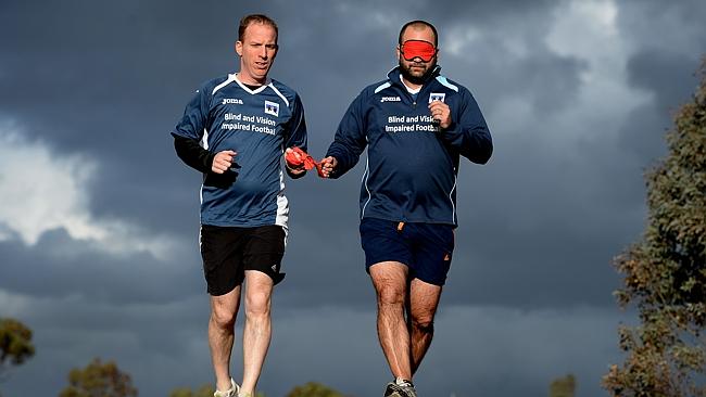 Melbourne’s Marathon’s half-marathon in October blindfolded to raise awareness of disability in sport